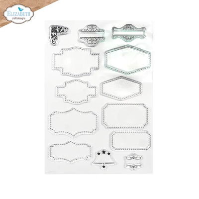Elizabeth Craft Designs Clearstamp Everyday Elements Layered Labels Elizabeth Craft Designs Clearstamp Everyday Elements Layered Labels