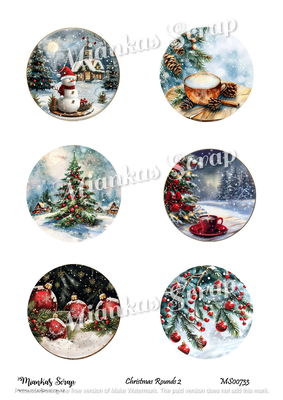 Miankas Scrap klippark - Christmas Rounds 2