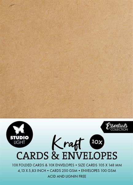 Studio Light Cards & Envelopes A6 "Kraft"