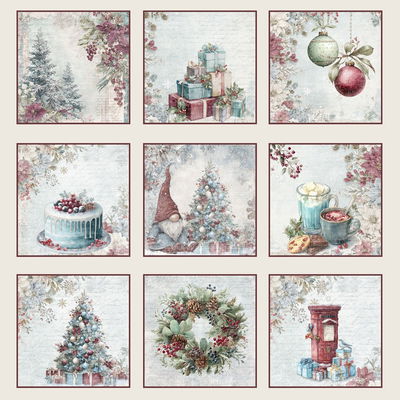 Papper Scrapbooking Reprint - Deck the Halls Tags - 12x12 (30,5 x 30,5 cm)