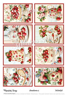 Miankas Scrap klippark - Strawberries 2