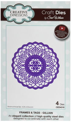 Creative Expressions Craft Dies by Sue Wilson - Frames & Tags - Gillian Creative Expressions Craft Dies by Sue Wilson - Frames & Tags - Gillian