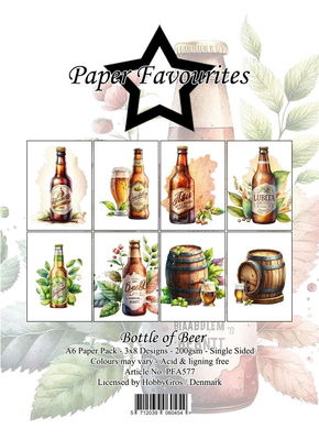 Paper Favourites Paper Pack "Bottle of Beer" A6