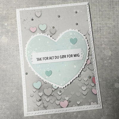 Design5 - Hjärta Bubbelramar – 10 st – Cutting Die