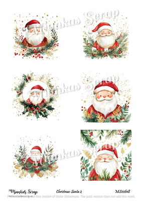 Miankas Scrap klippark - Christmas Santa 2