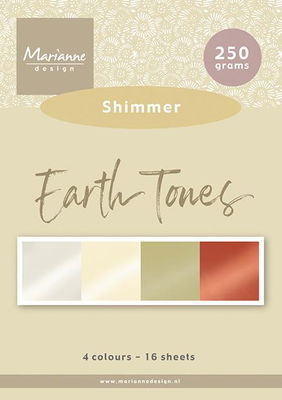 Marianne Design Paperpad " Earth tones - Shimmer A5"