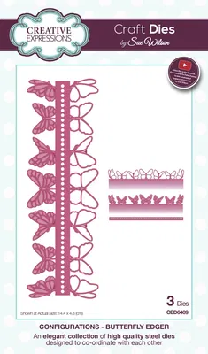 Creative Expressions Sue Wilson Die - Configurations Butterfly Edger Creative Expressions Sue Wilson Die - Configurations Butterfly Edger
