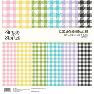Simple Stories - Simple Vintage Life in Bloom 12x12 Inch Vintage Ginghams Kit Simple Stories - Simple Vintage Life in Bloom 12x12 Inch Vintage Ginghams Kit