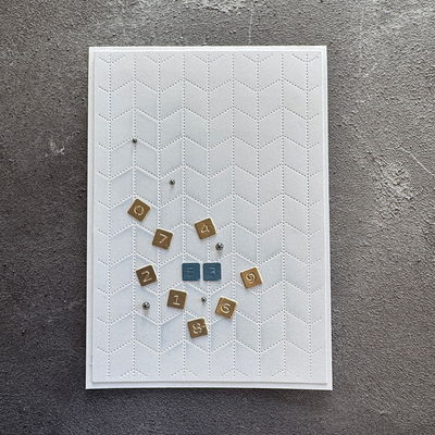 Simple and Basic die "Alphabet Chips"