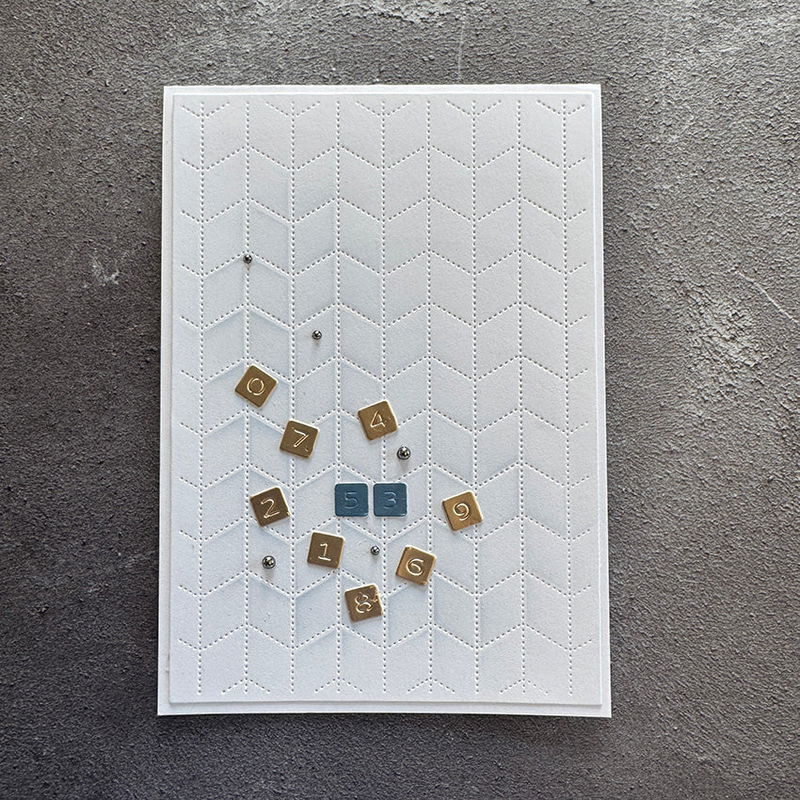 Simple and Basic die "Alphabet Chips"