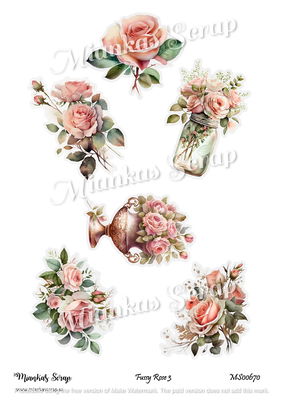 Miankas Scrap klippark - Fussy Rose 3