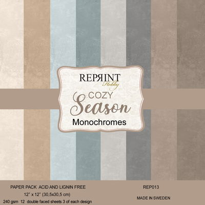 Paperpack Reprint - Cozy Season Monochromes - 12x12