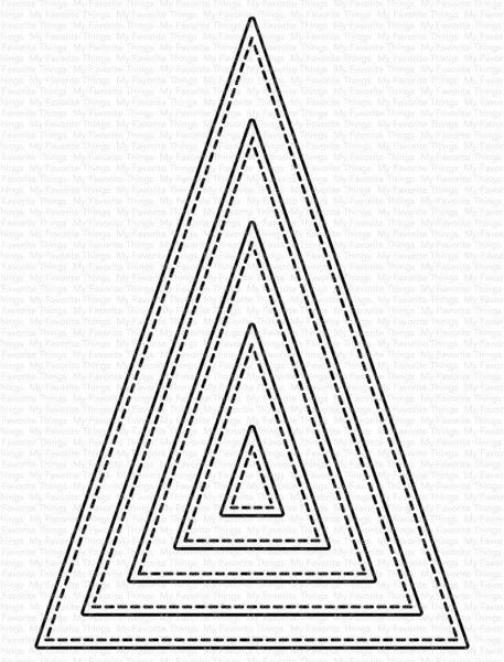 My Favorite Things - Stitched Tall Triangle