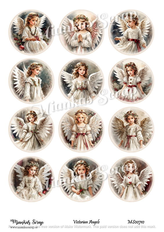 Miankas Scrap klippark - Victorian Angels