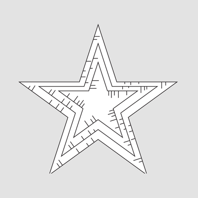 Design5 - Stora stjärnor med effekt – 3 st – Cutting Die