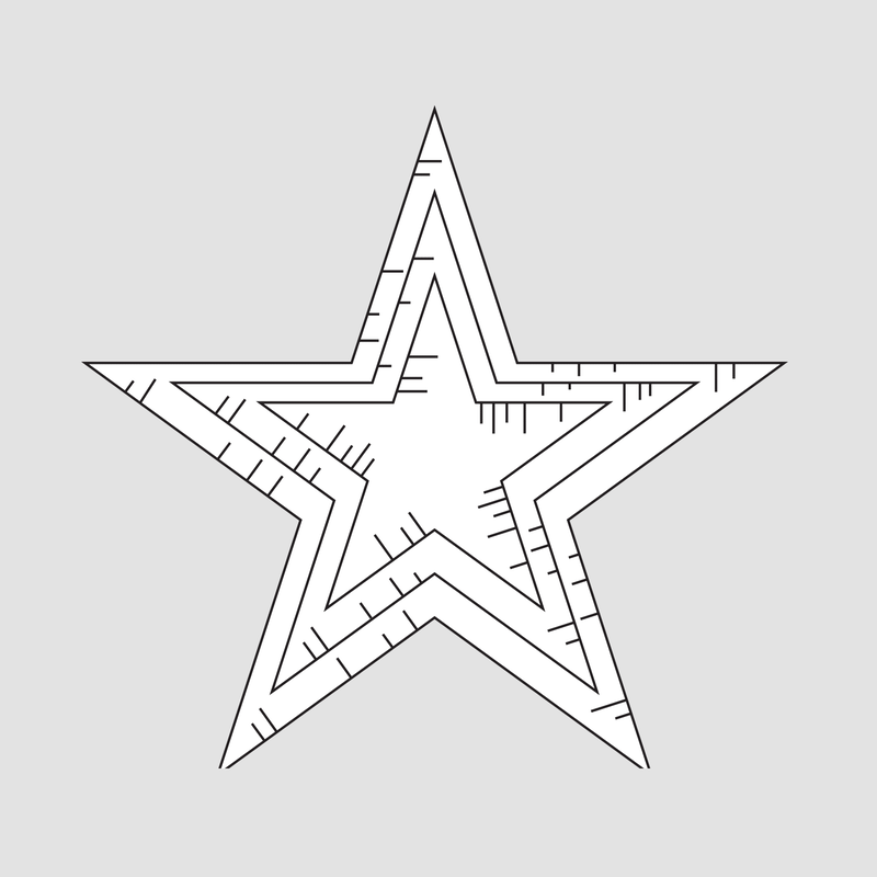 Design5 - Stora stjärnor med effekt – 3 st – Cutting Die