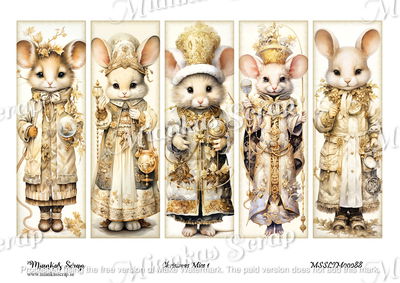 Miankas Scrap klippark - Christmas Mice 1