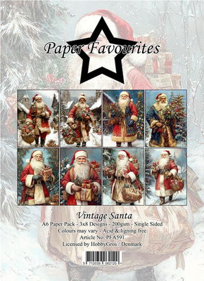 Paper Favourites Paper Pack "Vintage Santa" A6