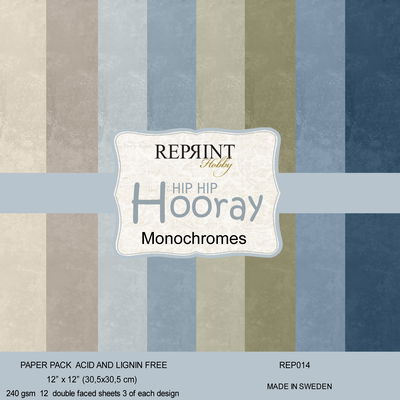 Paperpack Reprint - Hip hip horray Monochromes - 12x12