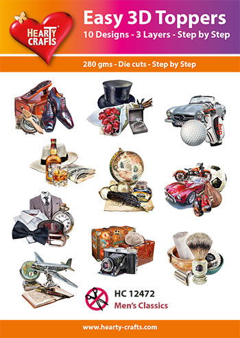 Hearty Crafts Easy 3D Toppers - Men's Classics
