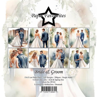 Paper Favourites - Bride & Groom Paperpack 6' x 6'