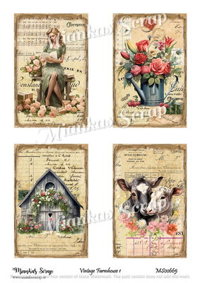 Miankas Scrap klippark - Vintage Farmhouse 1