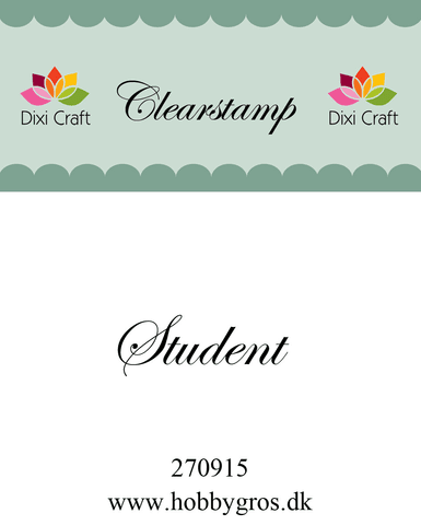 Dixi Craft Clearstamp - Student