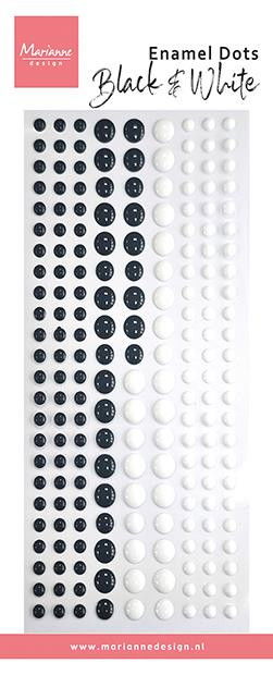 Marianne Design Enamel Dots "black & white"