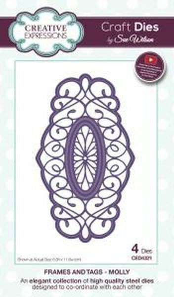 Creative Expressions Craft Dies by Sue Wilson - Frames and Tags - Molly