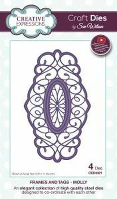 Creative Expressions Craft Dies by Sue Wilson - Frames and Tags - Molly Creative Expressions Craft Dies by Sue Wilson - Frames and Tags - Molly