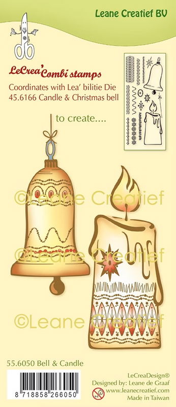 Leane Creatief BV Clearstamp "Bell & Candle"