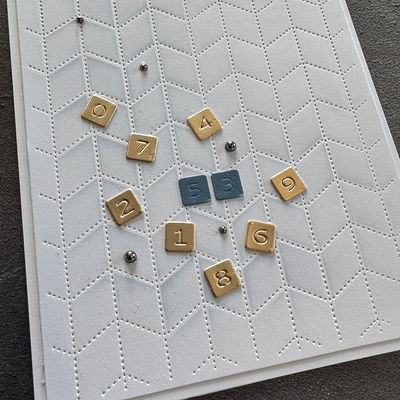 Simple and Basic die "Alphabet Chips"
