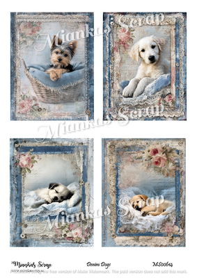 Miankas Scrap klippark - Denim Dogs
