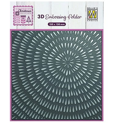 Nellie's Choice • 3D Embossing Folder Background Striped Tree Rings Nellie's Choice • 3D Embossing Folder Background Striped Tree Rings