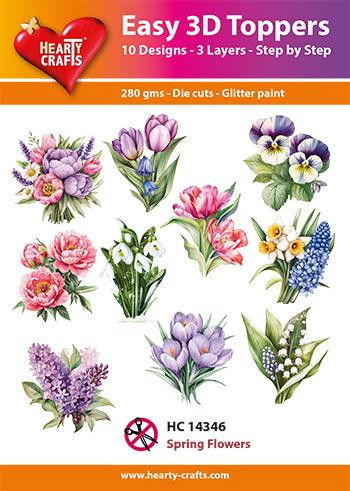 Hearty Crafts Easy 3D Toppers - Spring Flowers