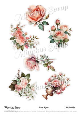 Miankas Scrap klippark - Fussy Rose 2