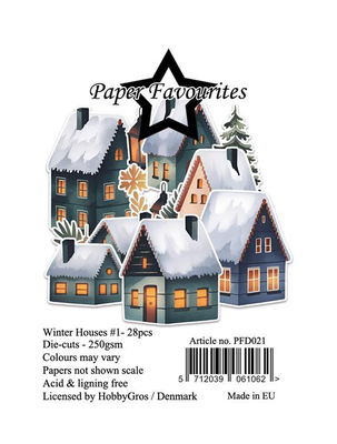 Paper Favourites Die-Cuts "Winter Houses #1"