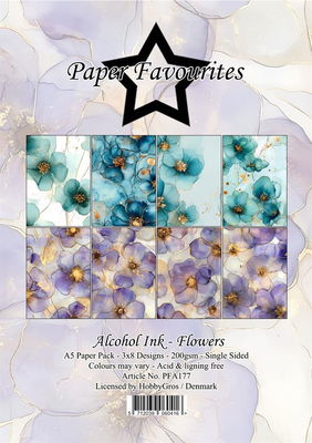 Paper Favourites Paper Pack A5 "Alcohol Ink - Flowers"