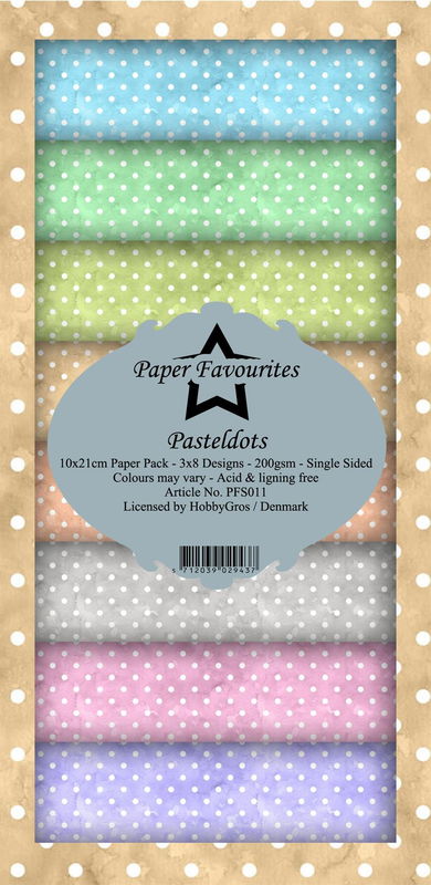 Paper Favourites Slim Card "Pastel Dots"