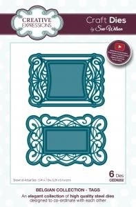 Creative Expressions Craft Dies by Sue Wilson - Belgian Collection - Tags