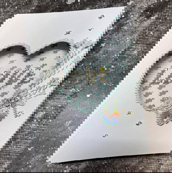 Design5 - Hjärta Bubbelramar – 10 st – Cutting Die