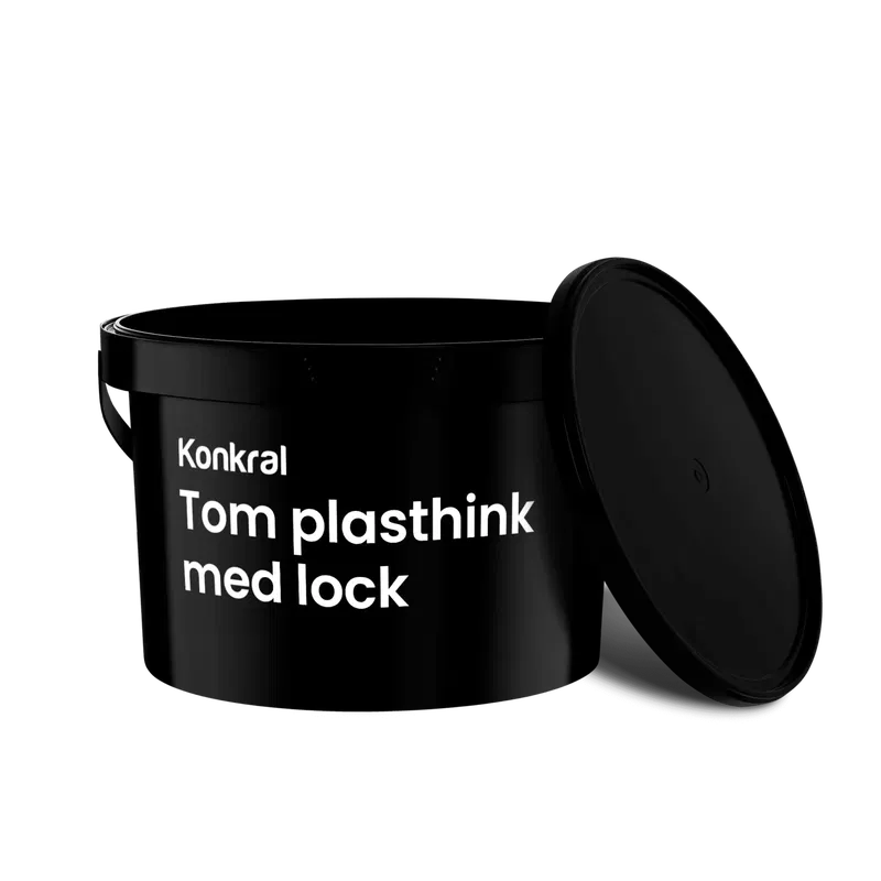 Tom plasthink med lock