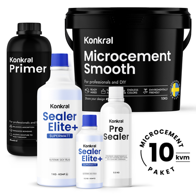 Microcement 10 kvm med Sealer Elite+