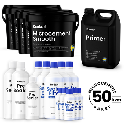 Microcement 50 kvm med Sealer Elite+