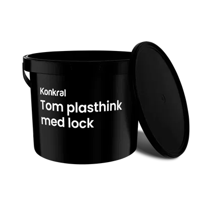 Tom plasthink med lock