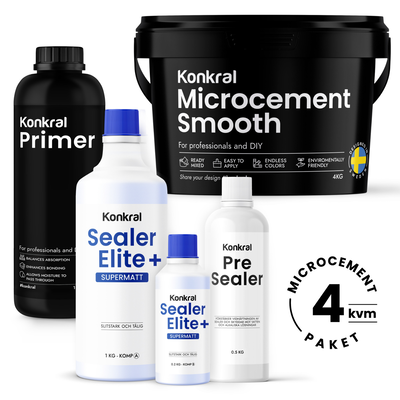 Microcement 4 kvm med Sealer Elite+