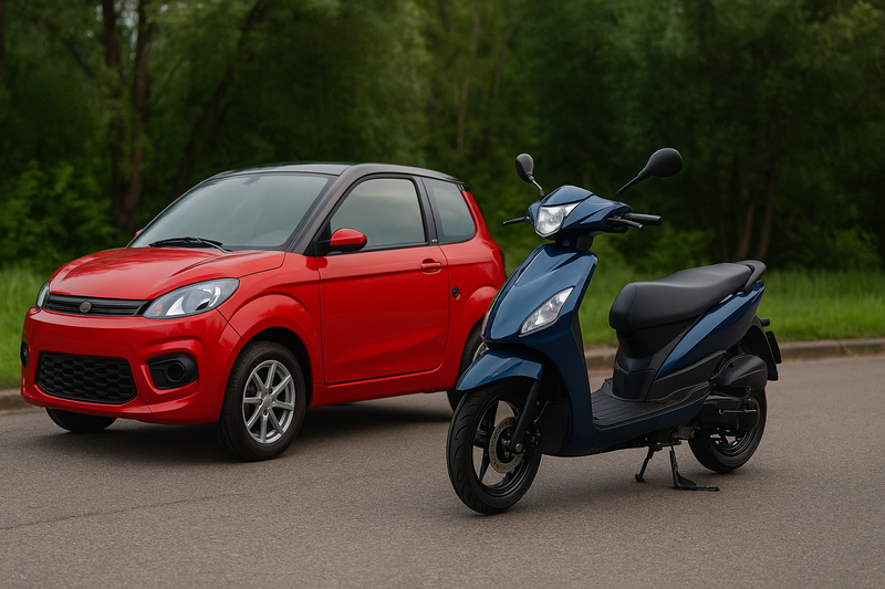 Mopoauto vai mopo – kumpi kannattaa ostaa?