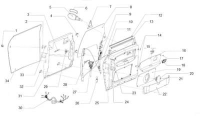Sulkulista sisäovi Chatenet CH26