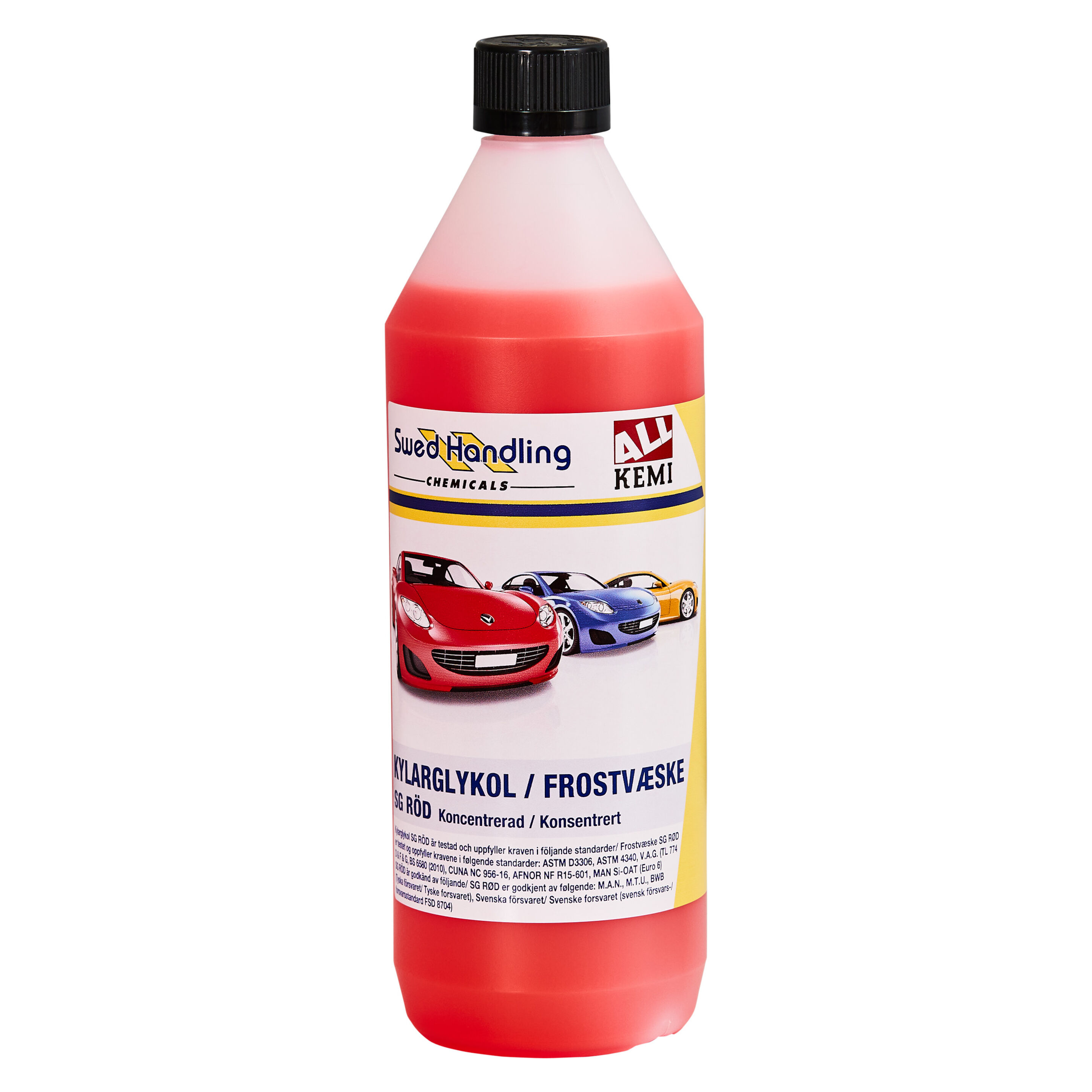 Kylarglykol / kylarvätska röd koncentrerad - 1 liter - Mopedbilsdelar