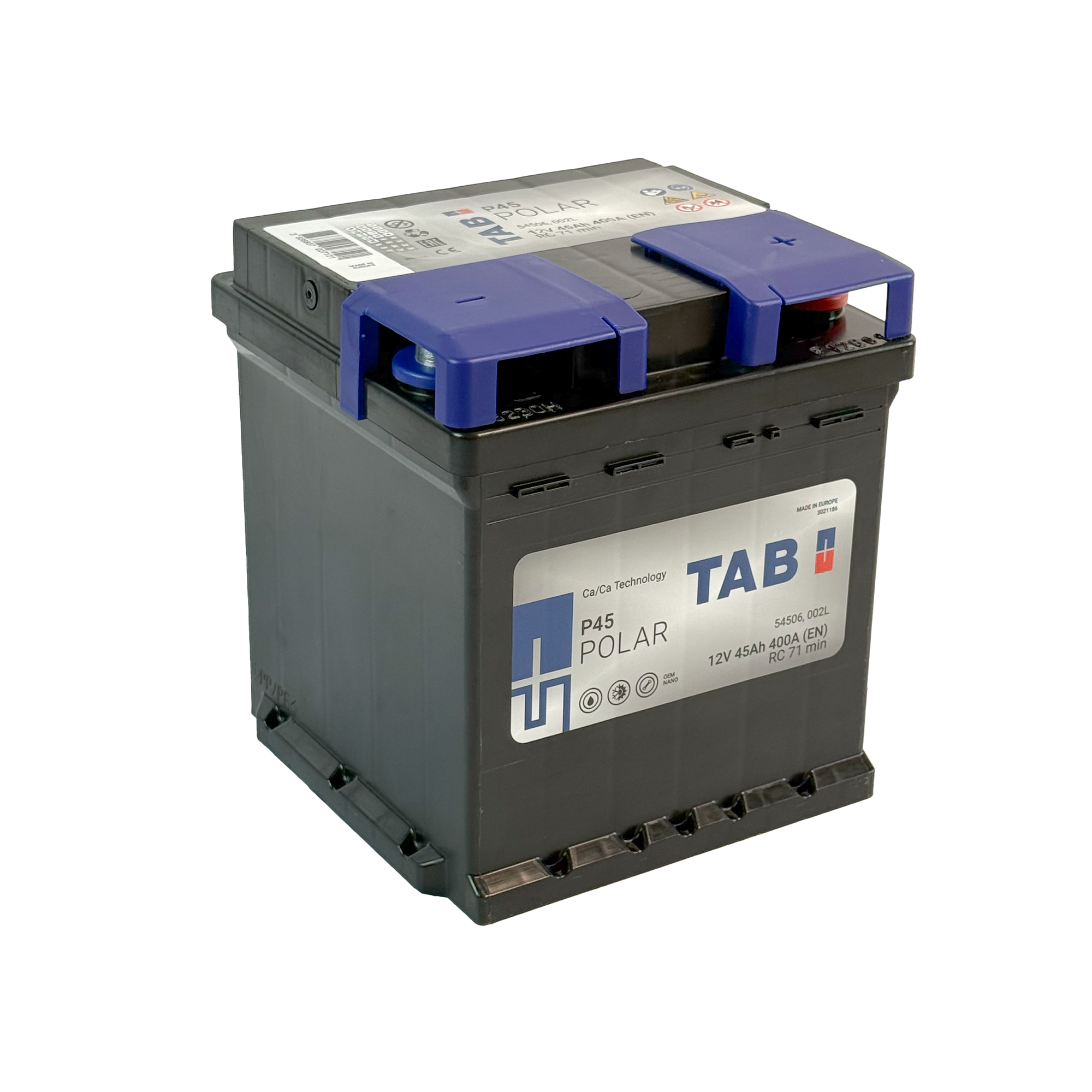 Batteri 12V 45Ah till mopedbil - Mopedbilsdelar
